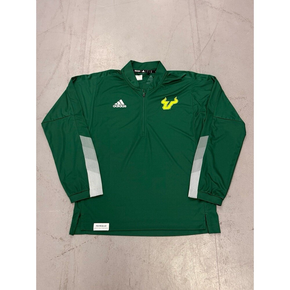 USF Bulls Adidas Men’s Half-Zip Athletic Jacket Size Small